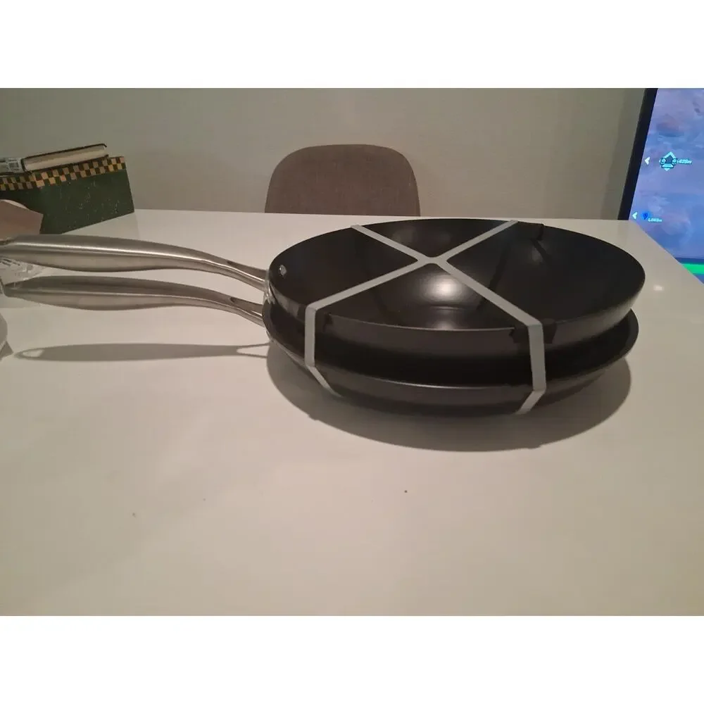 Nordic Ware 2-Piece Nonstick Divided Cookware Set Deep Sauté Pan & Skillet